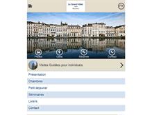 Tablet Screenshot of legrandhotelbayonne.com